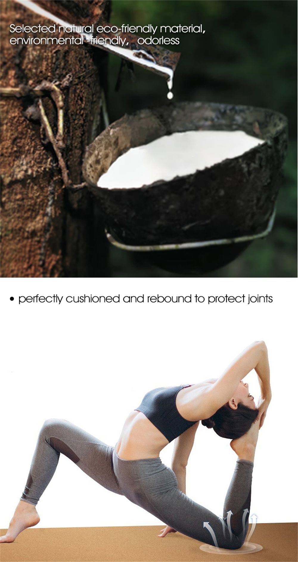 Primärfarbe Cork Gummi -Yogamatte Custom Großhandel