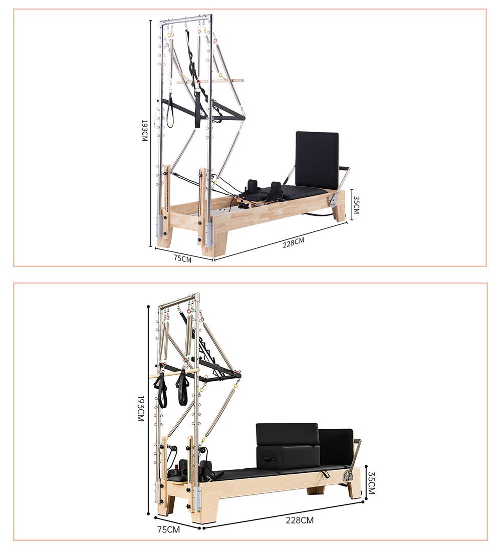 Studio Pilates Maple Reformer mit Turm Studio Pilates Maple Reformer mit Turm