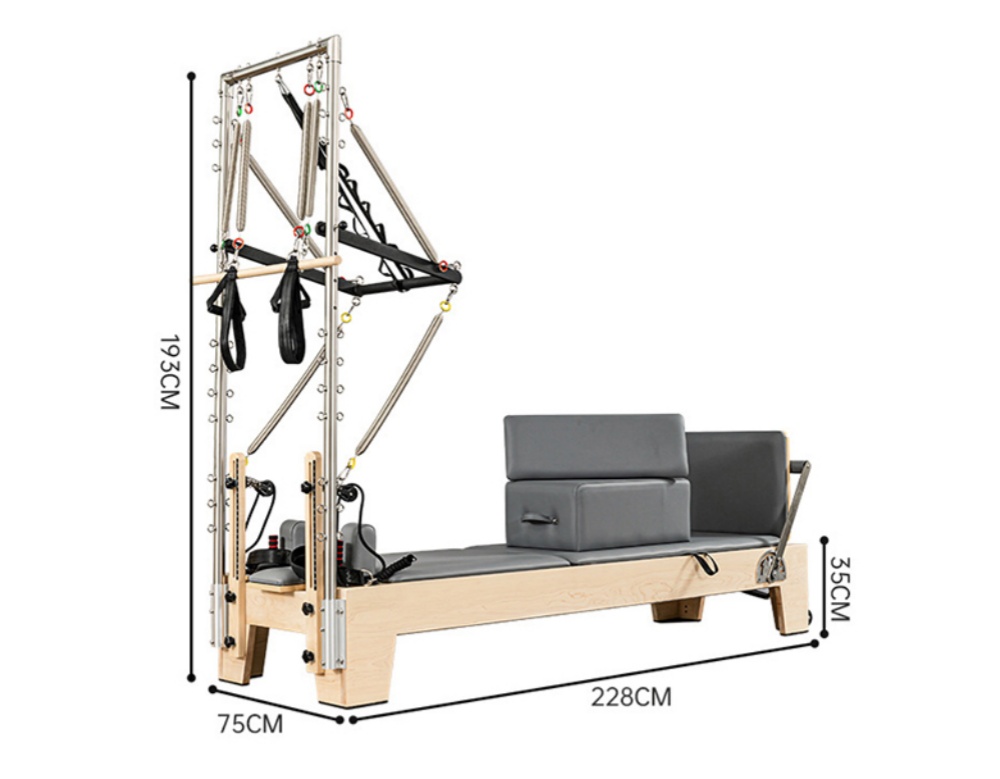 Studio Pilates Maple Reformer mit Turm Studio Pilates Maple Reformer mit Turm