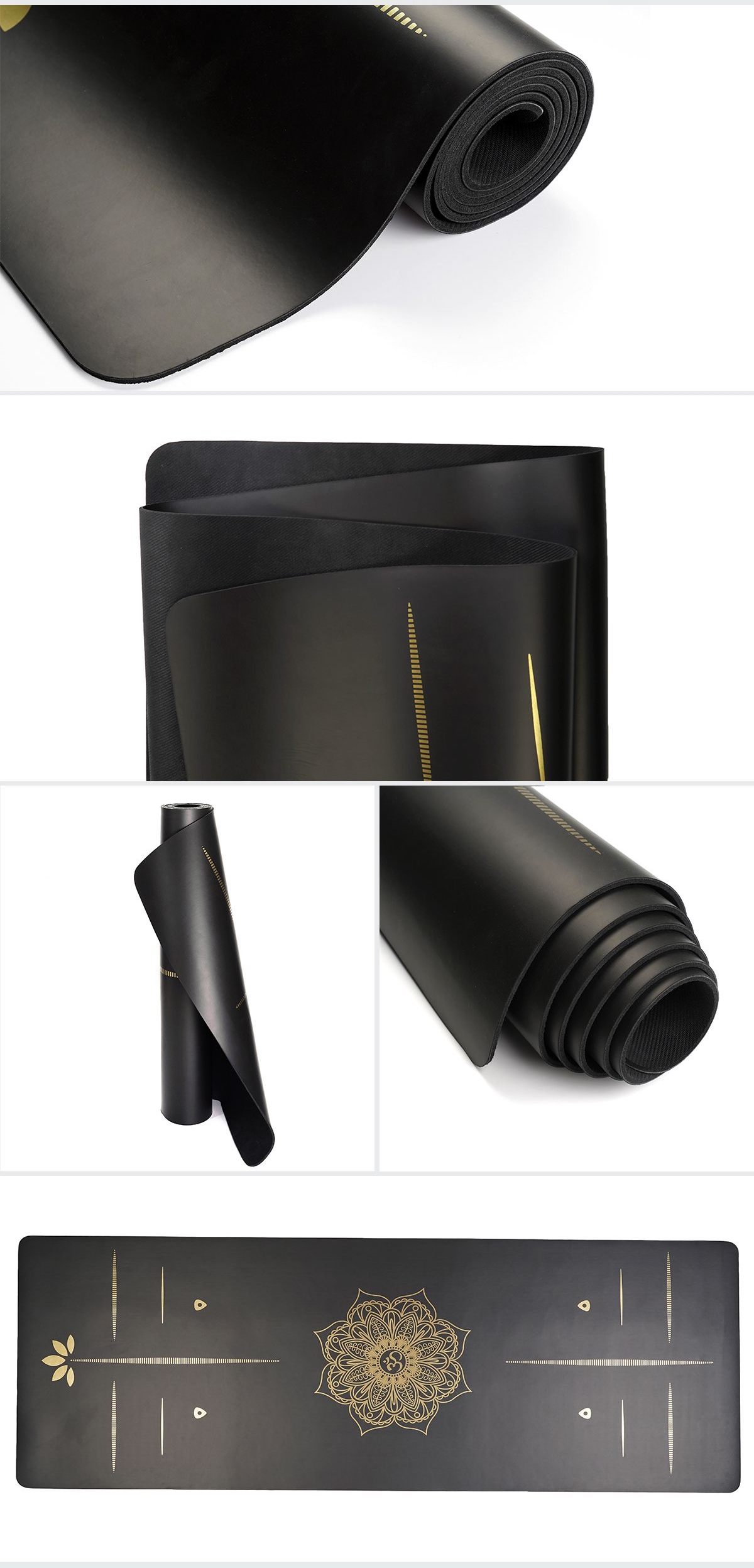Bronzing PU -Gummi -Yogamatte 5mm
