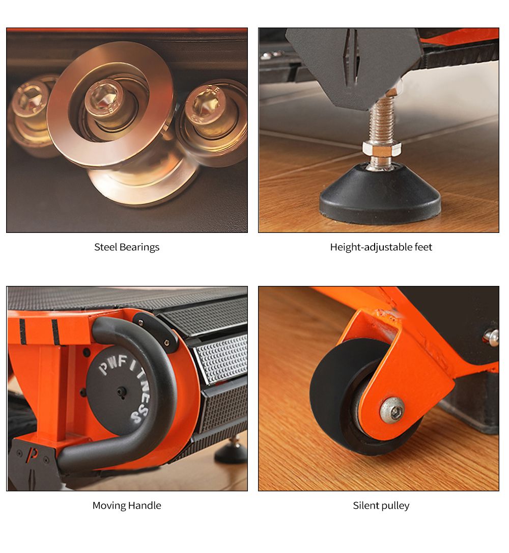 Nicht betriebenes geschwungenes Laufband