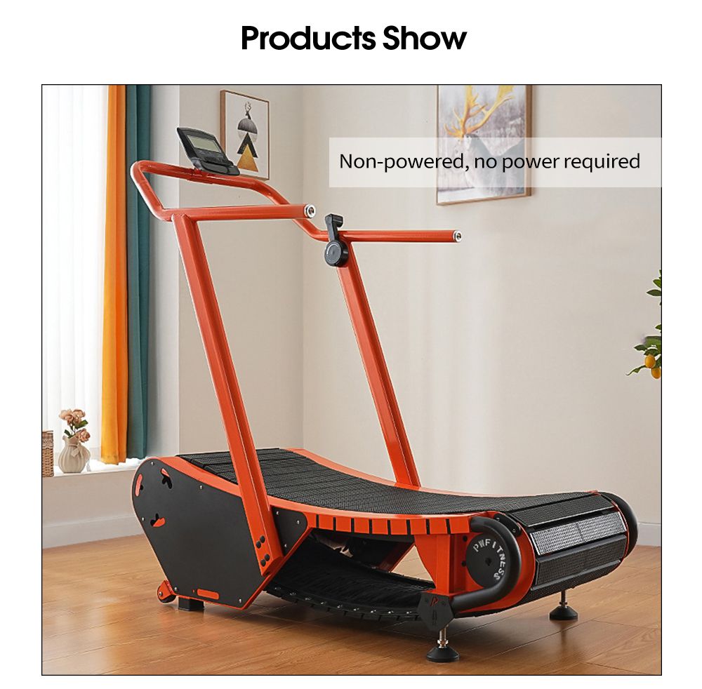 Nicht betriebenes geschwungenes Laufband