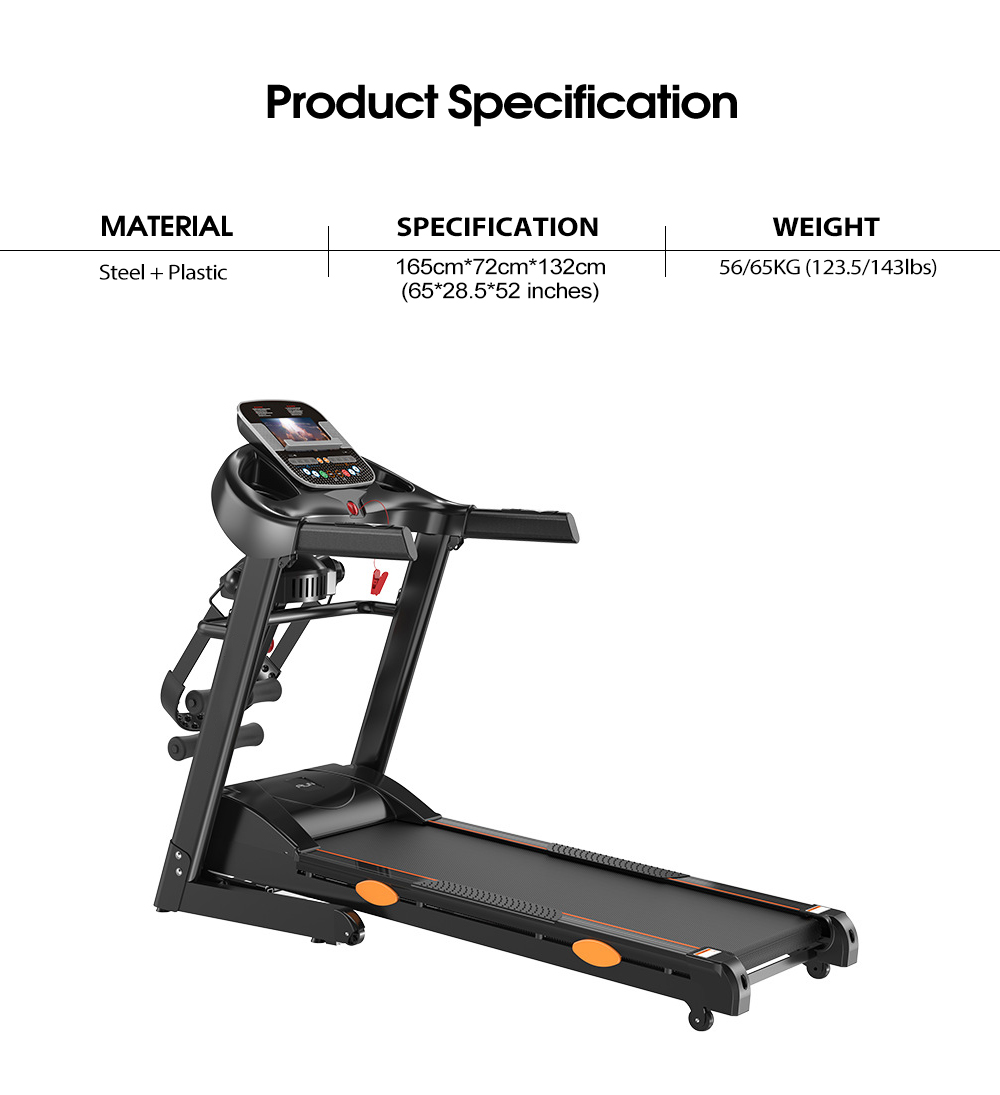 Indoor -Fitnessstudio -Laufmaschine Multifunktionsklapper elektrisches Laufband