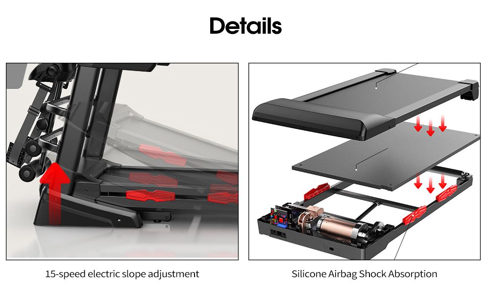 Schnellklappes halbkommerzielles Laufband intelligent Stille Laufband