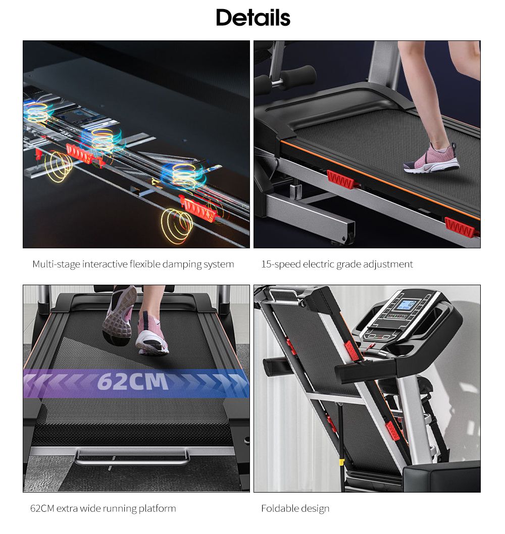 Mechanische faltbare Heimlaufmaschinen kommerzielle Bodybuilding -Laufband für Fitnessstudio