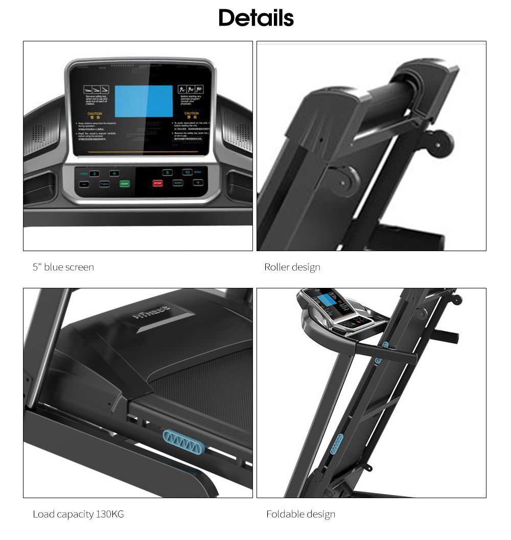 Hochwertiges kommerzielles Fitnessstudio -Laufmaschine Klappermühle Motorisiertes Laufband