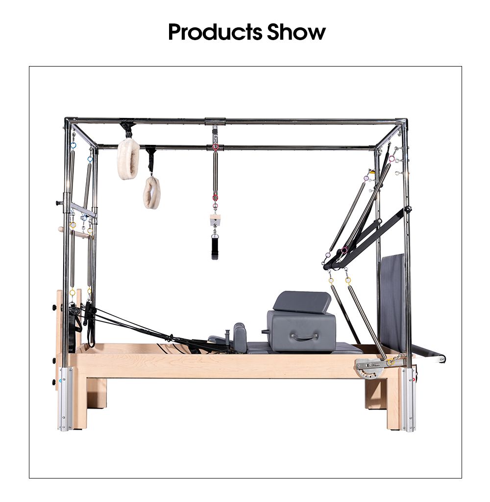 3 In 1 Ahornreformer Yoga Pilates Reformer Full Trapez