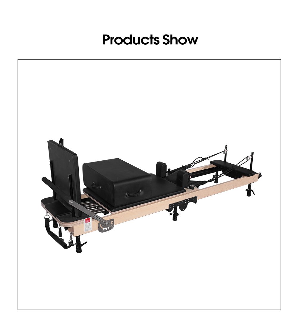 Ahornklapppilates -Reformer (einstellbare Beinhöhe) Ahornklapppilates -Reformer (einstellbare Beinhöhe)