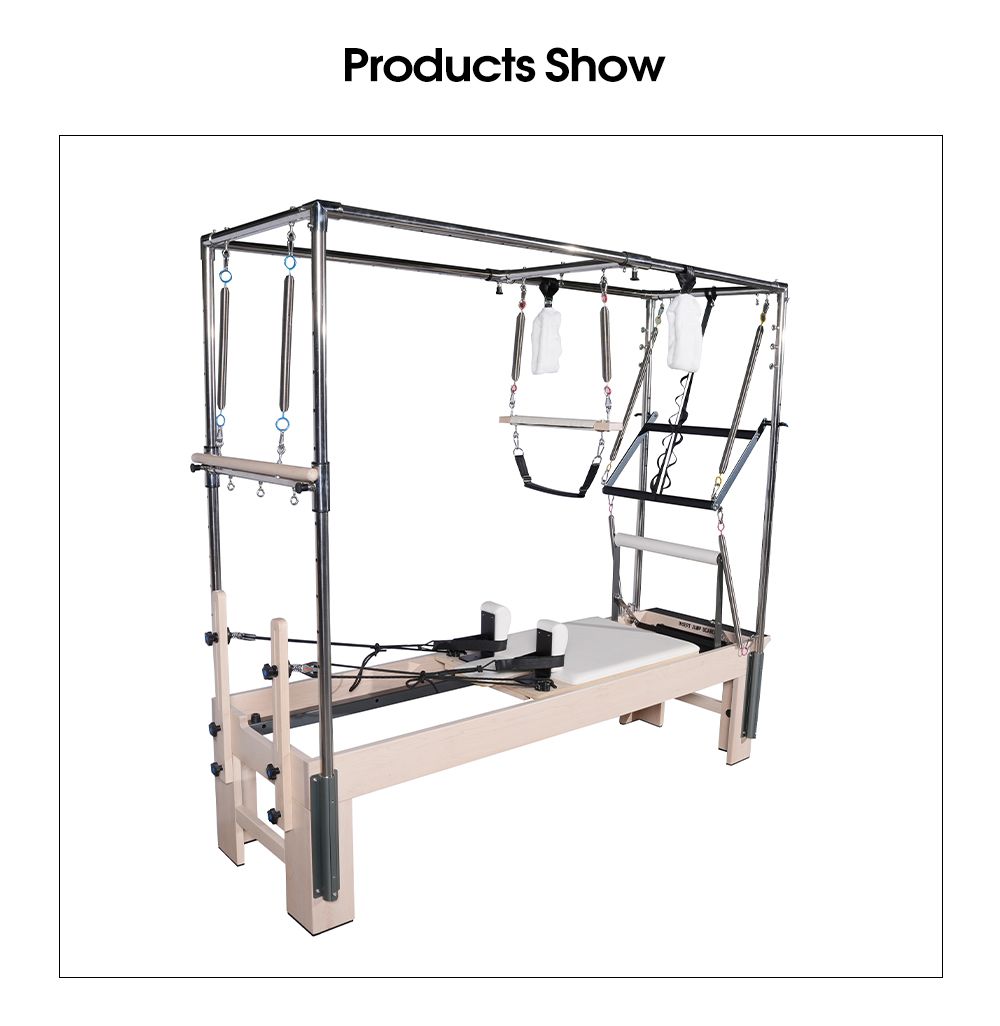 Pilates Studio Maple Wood Pilates Cadillac Reformer mit vollem Trapez