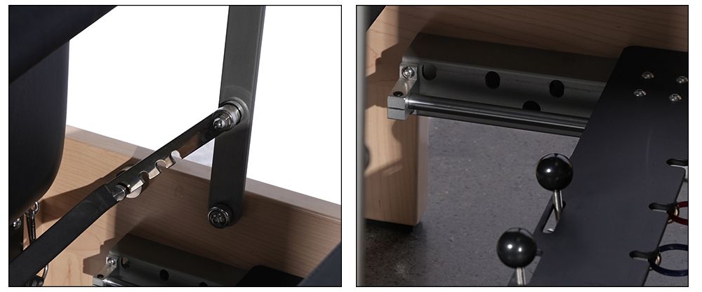 Body Training Kernbett Ahorn Holz Pilates Reformer Machine mit Innenfußstützen Body Training Kernbett Ahorn Holz Pilates Reformer Machine mit Innenfußstützen