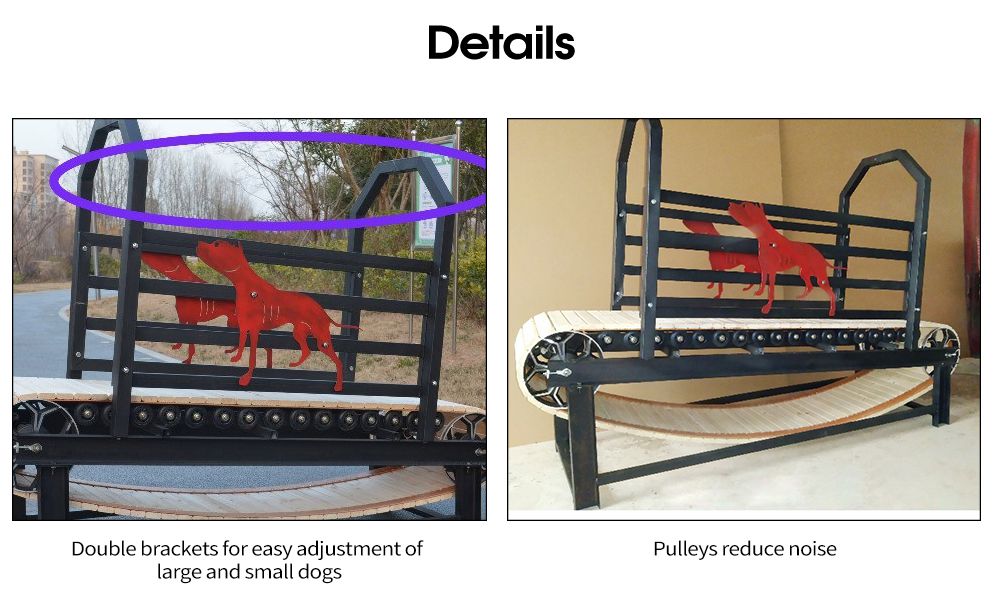 Nicht betriebene Hundelaufmaschine