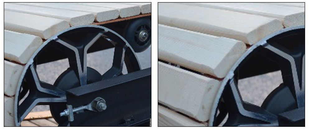 Nicht betriebene Hundelaufmaschine