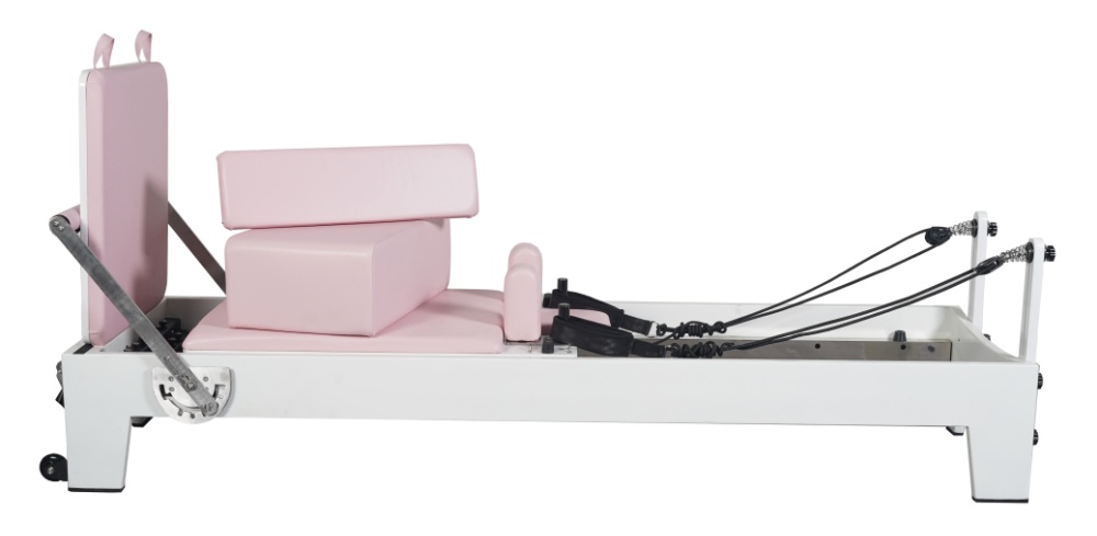 Weiß gestrichene Eiche Pink Pilates Ausrüstung Weiß gestrichene Eiche Pink Pilates Ausrüstung