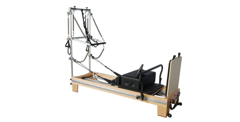Maple Full Track Split Pilates Reformer mit Turm Maple Full Track Split Pilates Reformer mit Turm