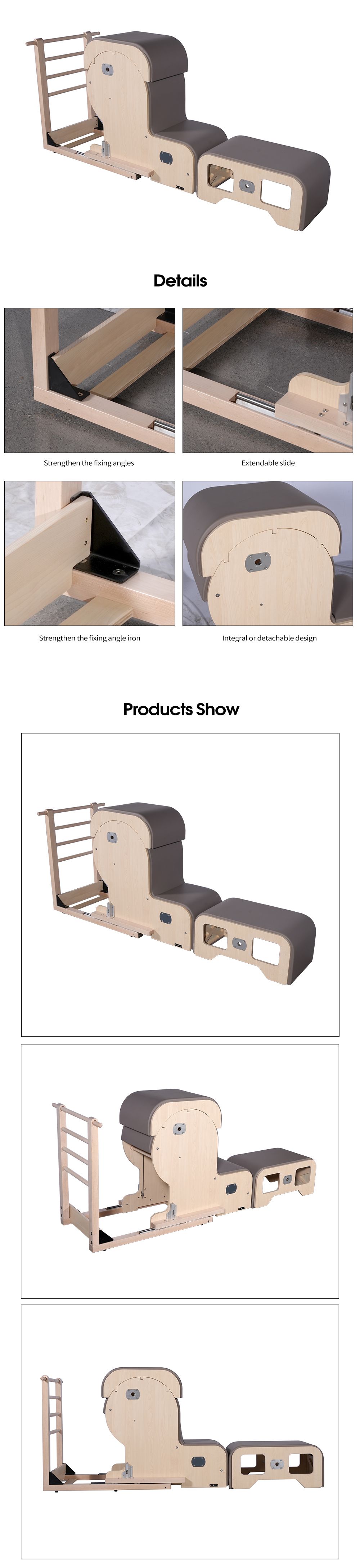 Ahorn Pilates Armstuhl Barrel Set