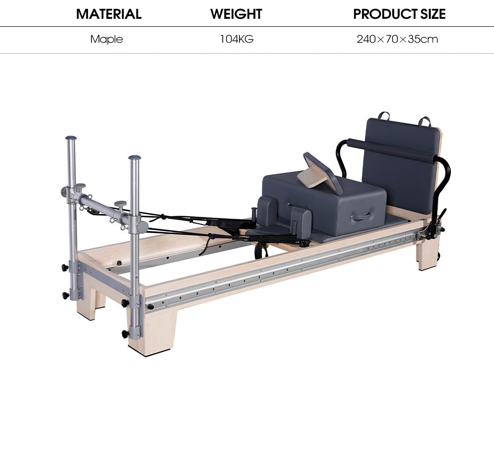Vollstrecke Holzpilates Reformer Bett