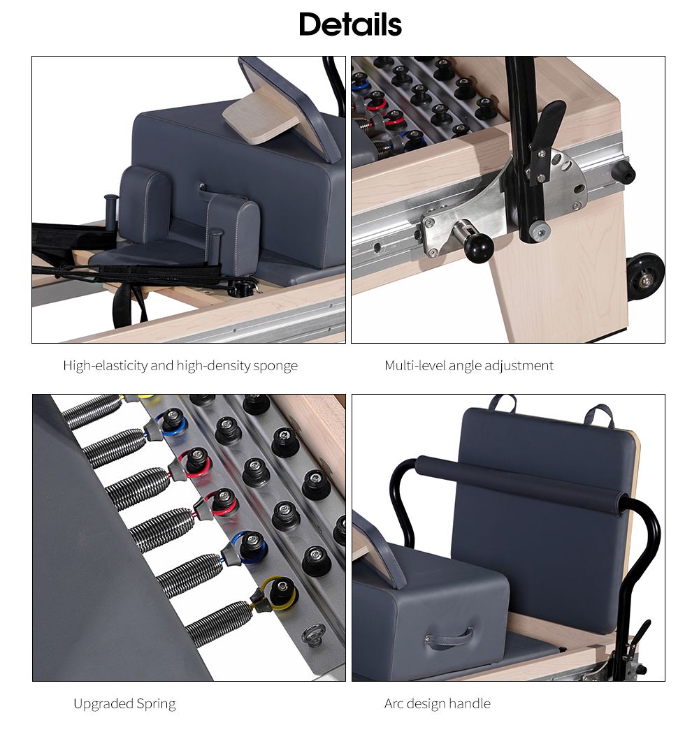 Vollstrecke Holzpilates Reformer Bett