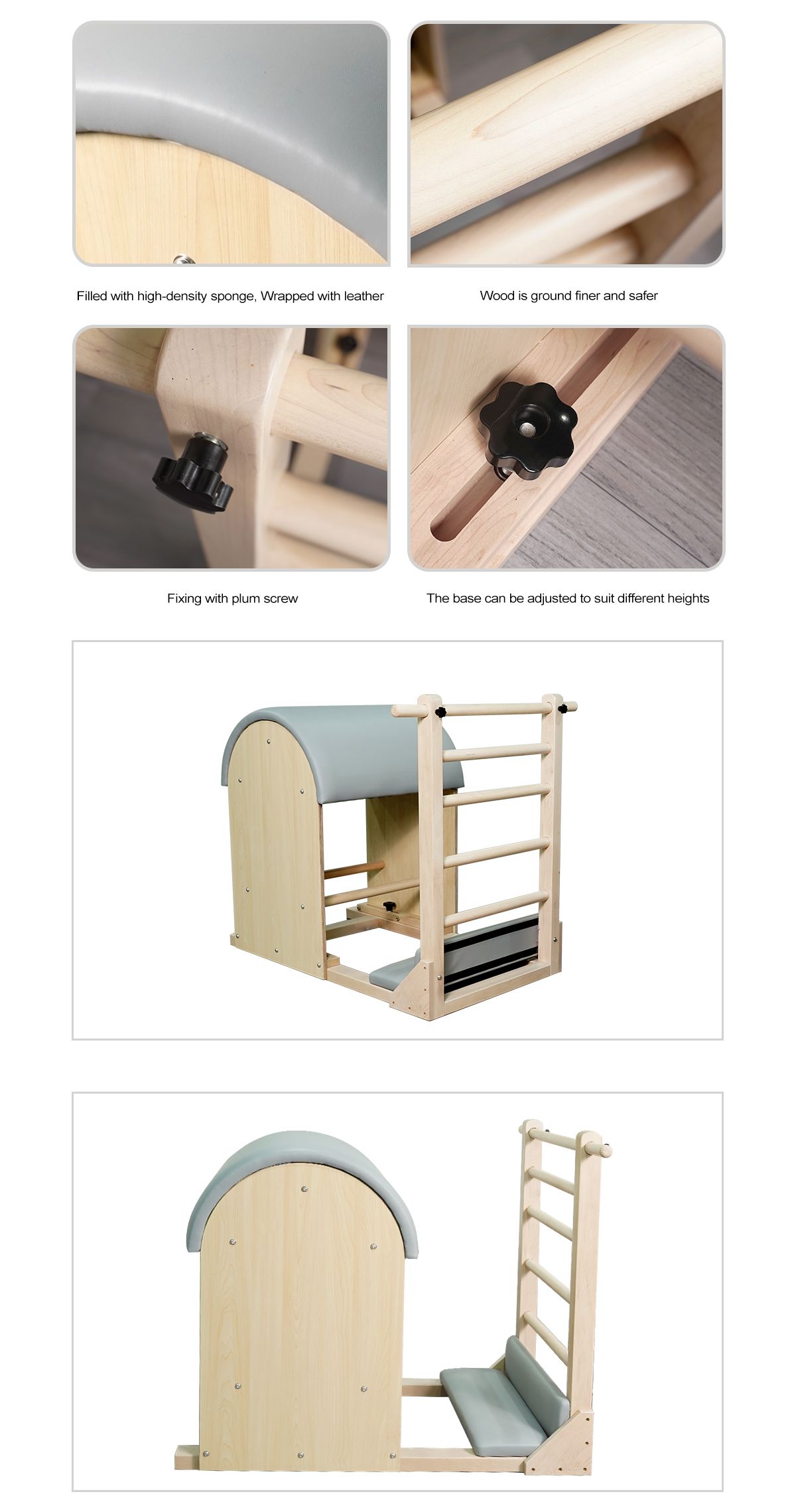 Customized Studio Wood Pilates Barrel Customized Studio Wood Pilates Barrel