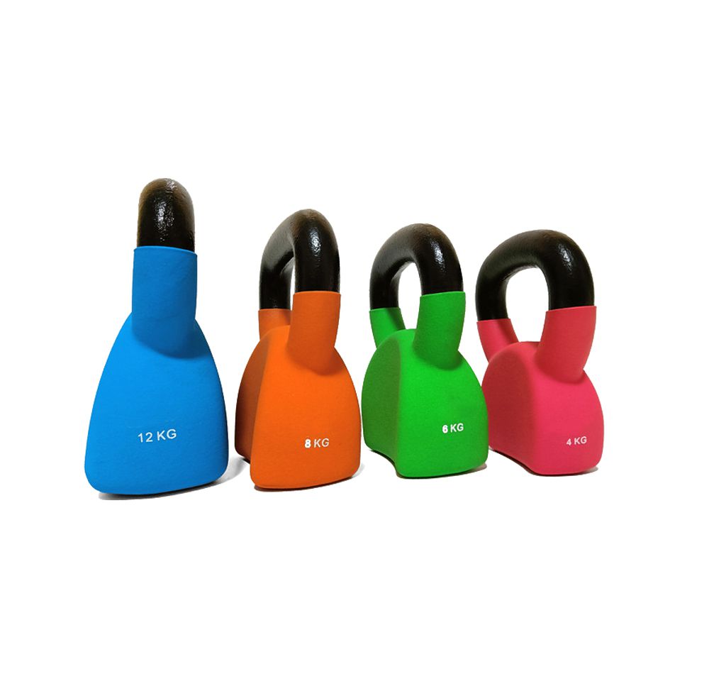 Konturierte einzelne Vinylbeschichtete Kettlebell