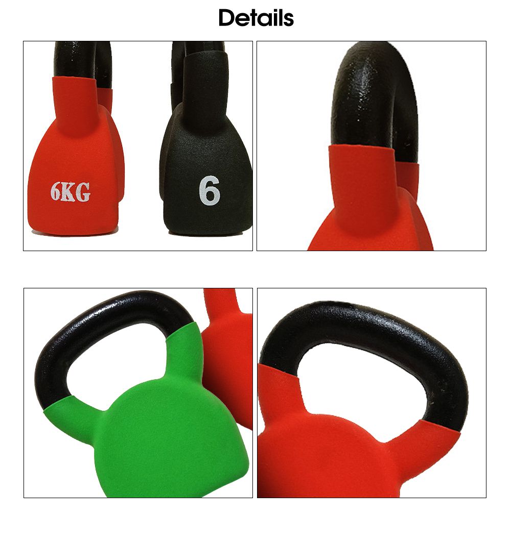 Konturierte einzelne Vinylbeschichtete Kettlebell