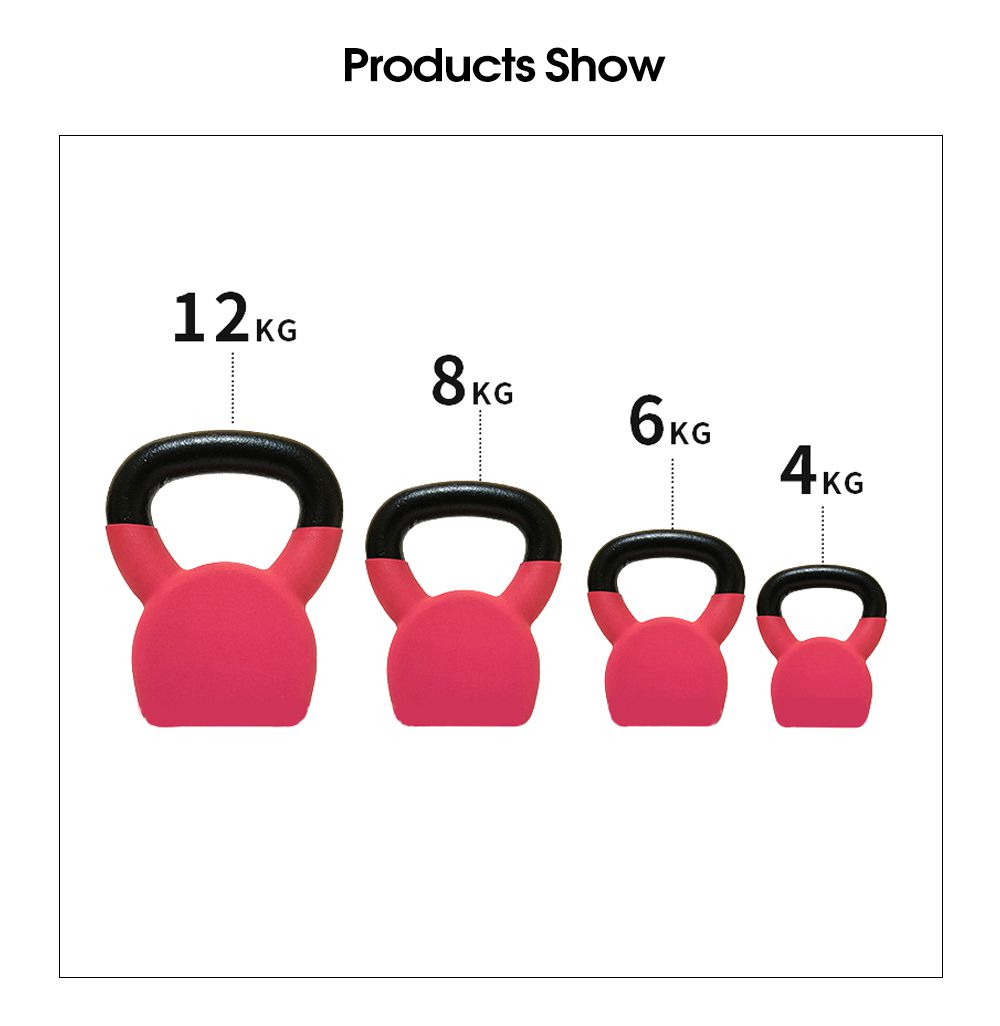 Konturierte einzelne Vinylbeschichtete Kettlebell