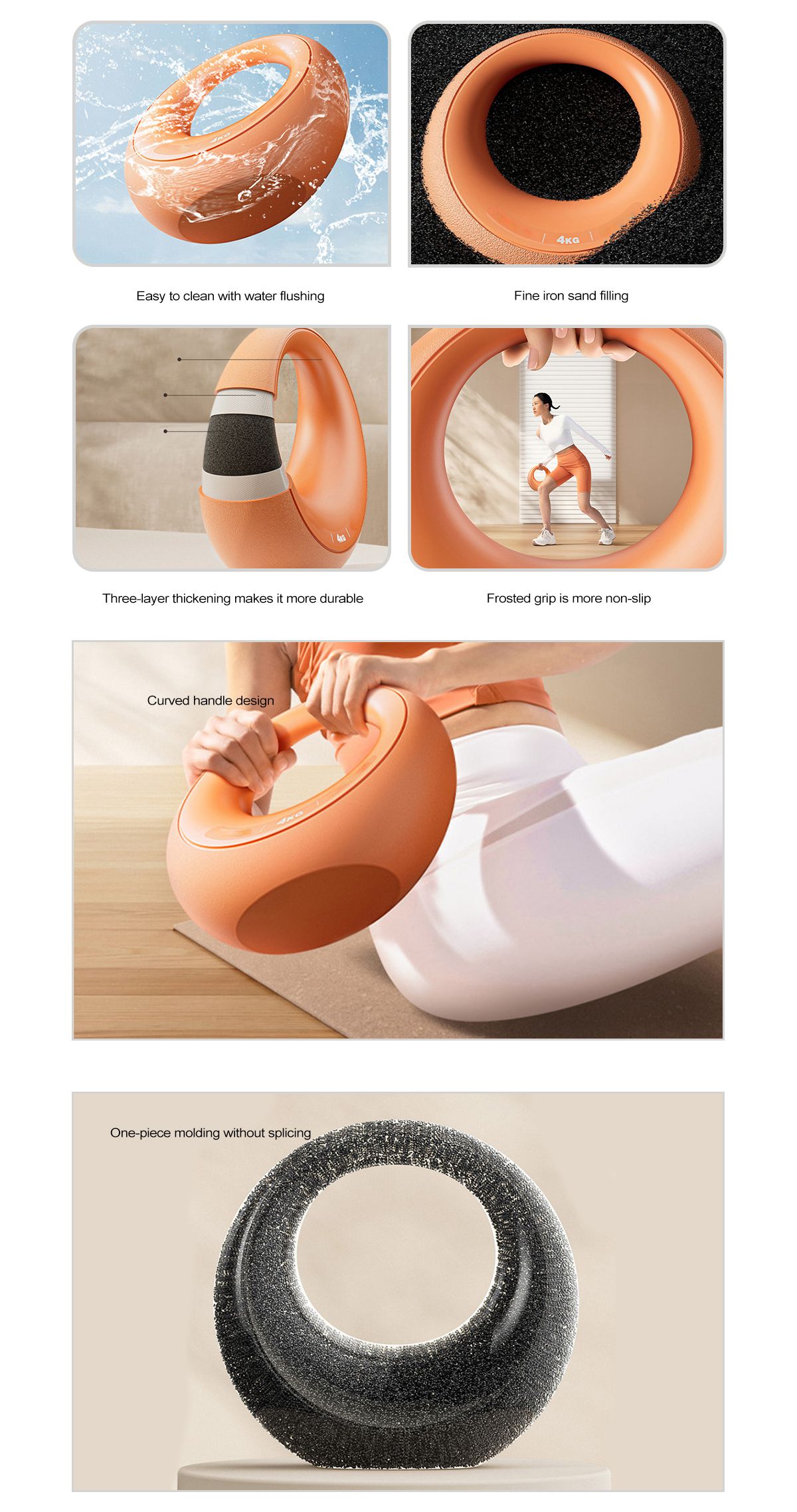 PVC weiche Kettlebell mit feiner Sandfüllung PVC weiche Kettlebell mit feiner Sandfüllung