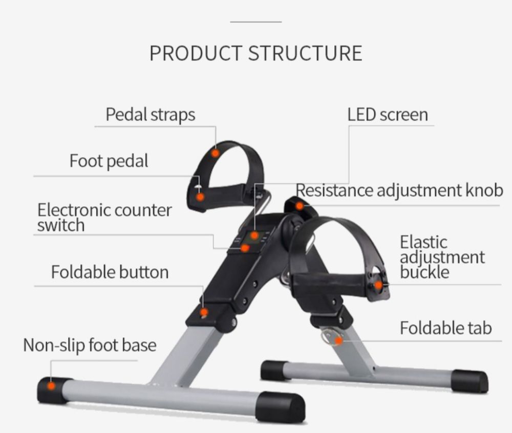 Faltbarer Mini -Aerobic Stepper
