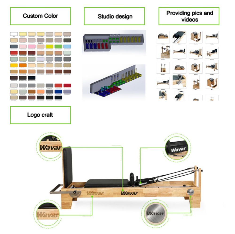 Zu Hause Holz zusammenklappbar Pilates Reformer Zu Hause Holz zusammenklappbar Pilates Reformer