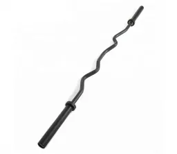 Schwarze olympische EZ Curl Bar
