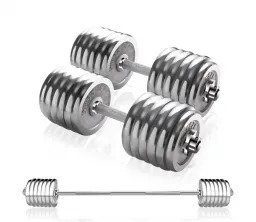 Gro&szlig;handel einstellbares Gewicht Stahl Dumbbell Langhantel Combo Set zum Verkauf