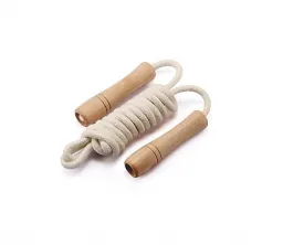 Baumwollgeflochtene Holzgriff Jump Seil f&uuml;r Kinder