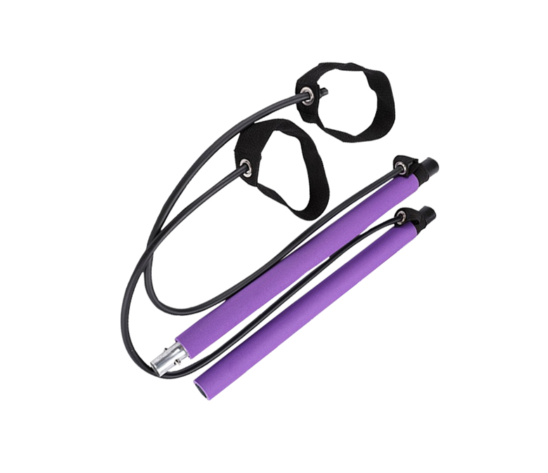 Pilates -Trainingsstange mit Widerstandsband