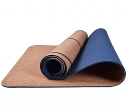 Kork+TPE Yogamatte mit benutzerdefiniertem Logo