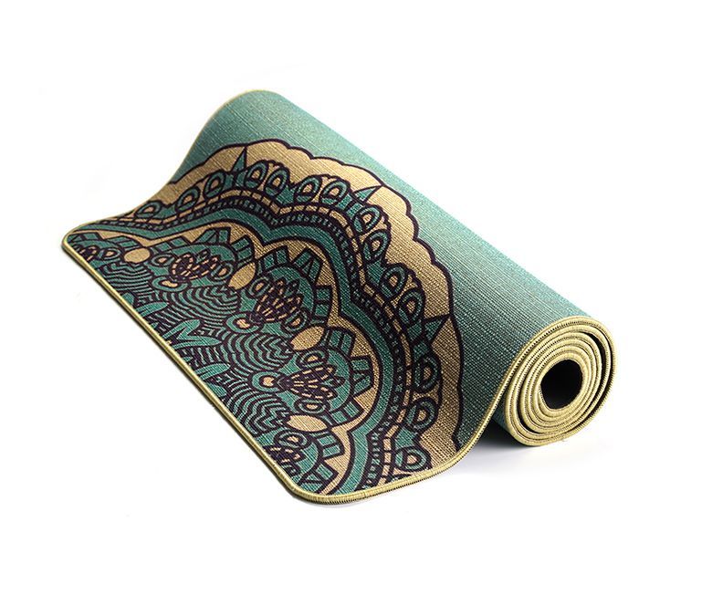 Nicht-Schlupf-Jute+Naturkautschuk-Öko-Yoga-Matte
