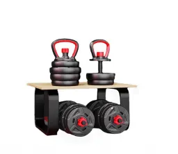 Umweltfreundliche multifunktionale Eisen und Zement-Hantel-Langhantel-Set mit Kettlebell-Bars