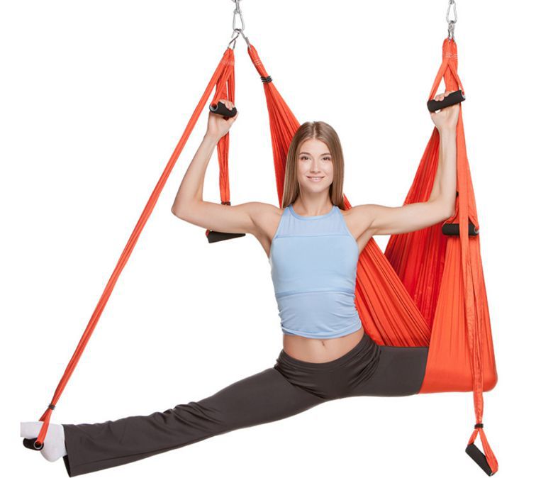 18 Farben neues hochwertiges Yoga-Hängematten-Aerial-Yoga-Schaukelset