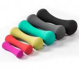 PVC beschichtete Farbgusseisen -Knochenform Hantel für Damen