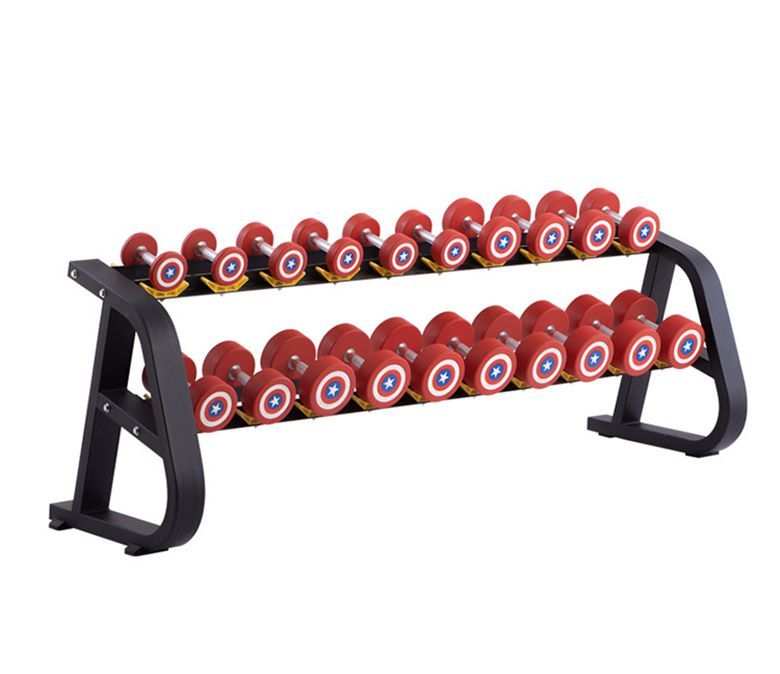 Captain America Style Round Pu -Dumbbells