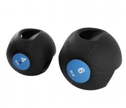 Robuster Gummi -Medizinball mit zwei Griffe