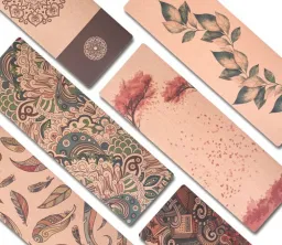 Botanische gedruckte nat&uuml;rliche Korkgummi -Yogamatte