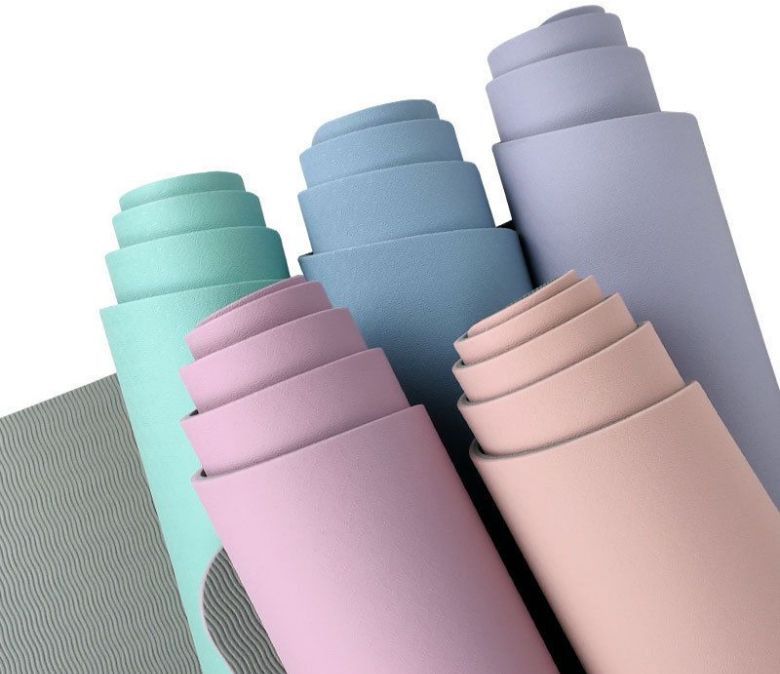 Großhandel Makkaronfarbe TPE Nicht-Schlupf-Yoga-Matte