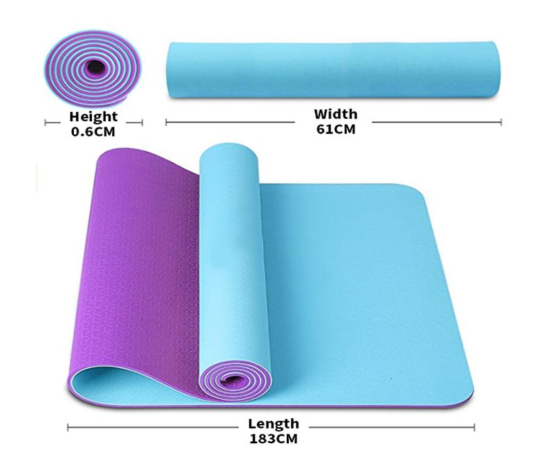 Doppelschicht TPE Yogamatte 6mm
