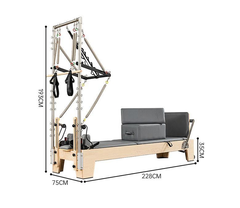 Studio Pilates Maple Reformer mit Halbfield