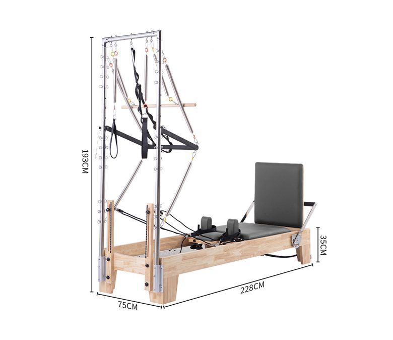 Studio Pilates Maple Reformer mit Halbfield