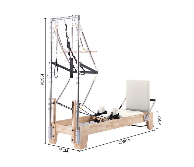 Studio Pilates Maple Reformer mit Halbfield