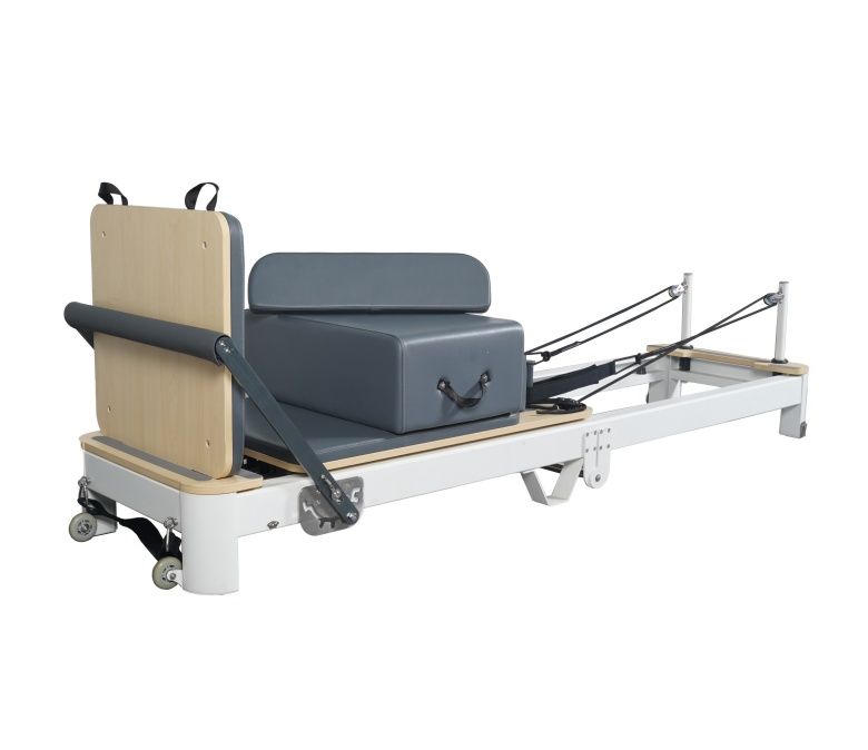 Weiße Aluminium Faltbare Pilates -Reformer zum Verkauf