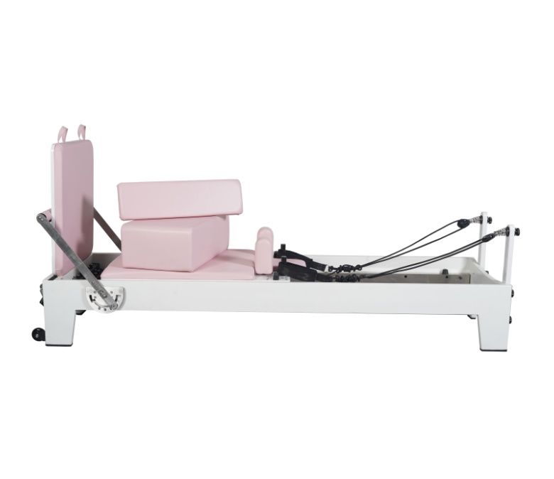 Weiß gestrichene Eiche Pink Pilates Ausrüstung