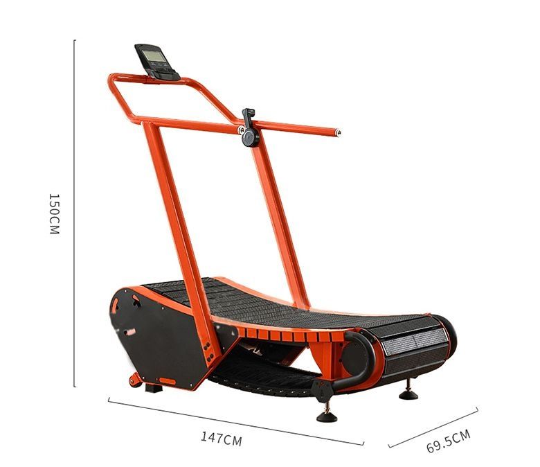 Nicht betriebenes geschwungenes Laufband