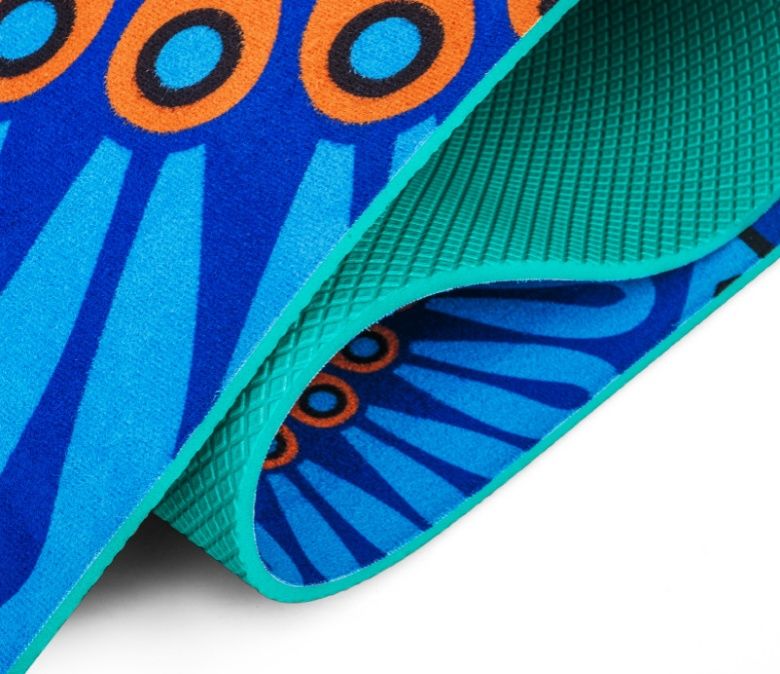 Hochwertige TPE Suede gedruckte Yogamatte mit TPE
