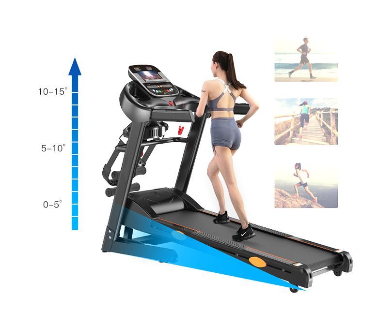 Indoor -Fitnessstudio -Laufmaschine Multifunktionsklapper elektrisches Laufband